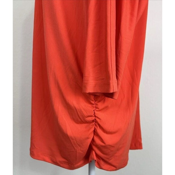 Susan Graver Liquid Knit Cold Shoulder Embellishment Blouse Plus Size 1X (18/20) - Picture 10 of 12